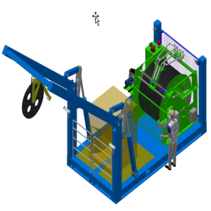 Compact LARS for ROV System